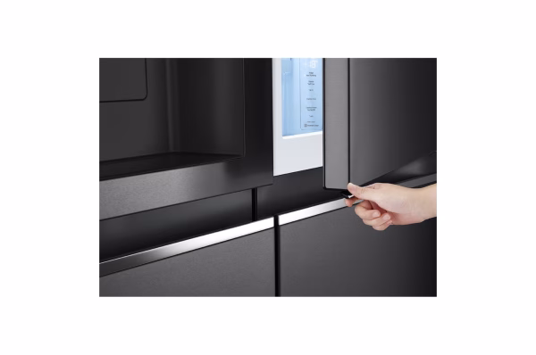 635L Side-by-Side Fridge in Matte Black Finish - GC-J257SQNW - Image 3